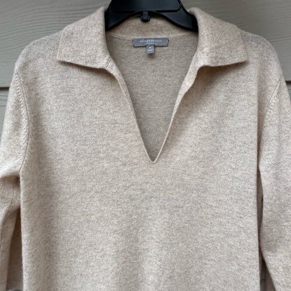 Neiman Marcus Cashmere Collection
Cashmere Johnny-Collar T-Shirt Dress - Picture 8 of 11